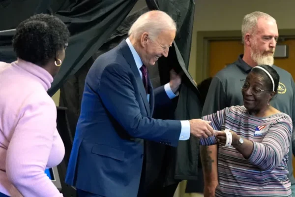 Joe Biden cast an early vote for Kamala